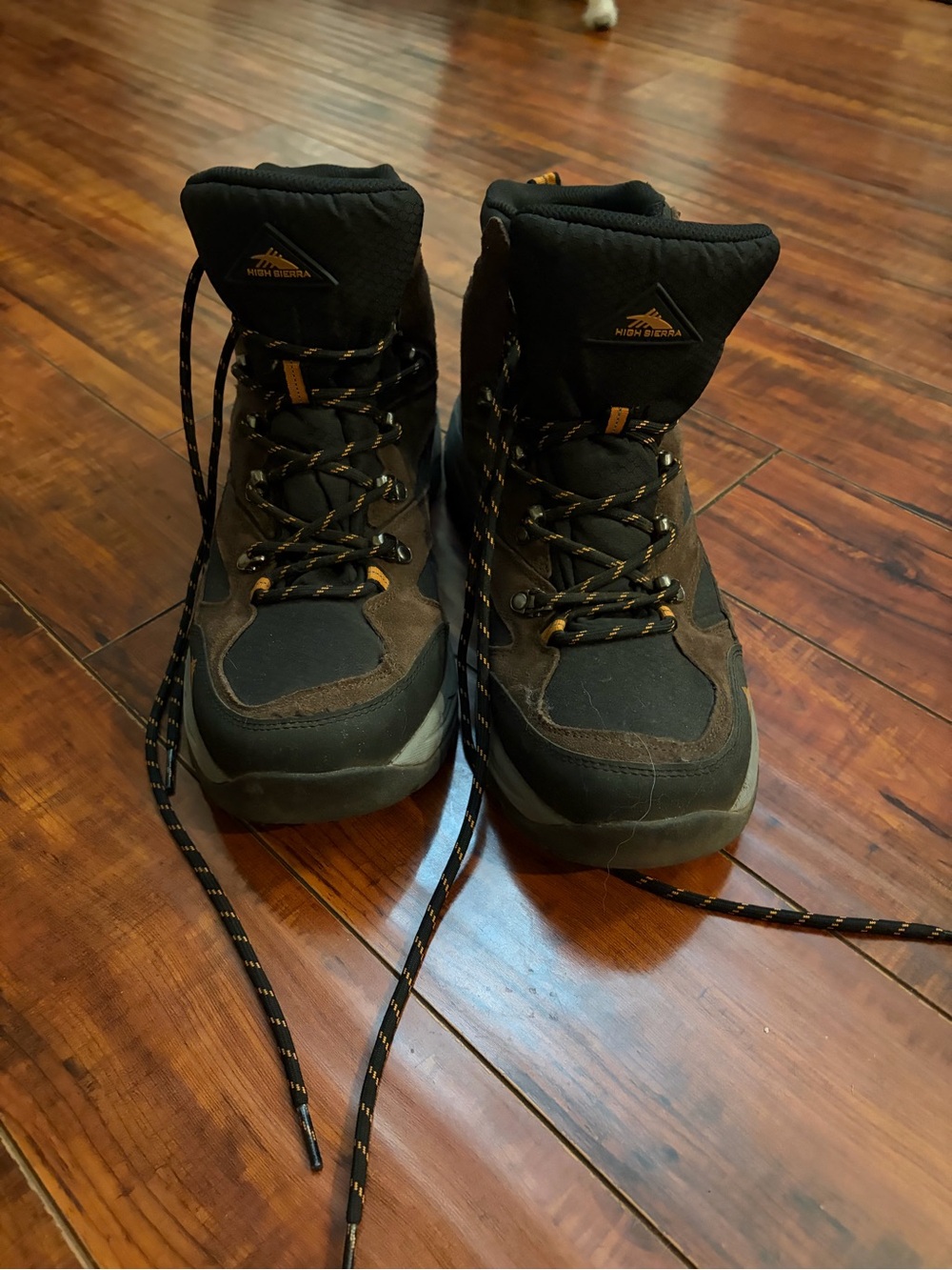 High Sierra Men's Brown/Black Waterproof Hiking Boots